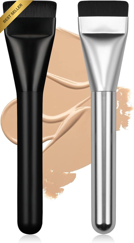 Flat Foundation Brush,Face Mask Brush Makeup Spatula Facial Brush for Liquid Fou
