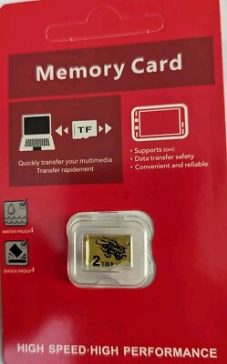 2TB MicroSD Memory Card High Speed Games Nintendo 4K Free Fast Shipping 3-5 Days