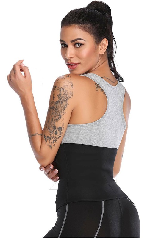 Women Slimming Sauna Sweat Belt Thermo Waist Trainer Body Shaper Corset Girdle
