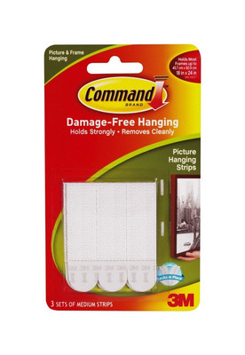Command Strips 17201 Medium Command  Adhesive Removable Interlocking Fasteners