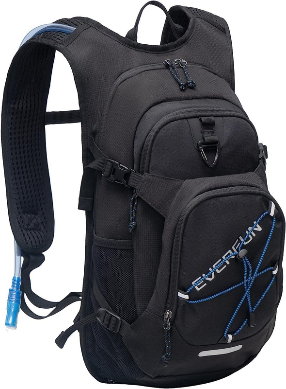 18L Hydration Backpack with 2L Water Bladder BPA Free Lightweight Black
