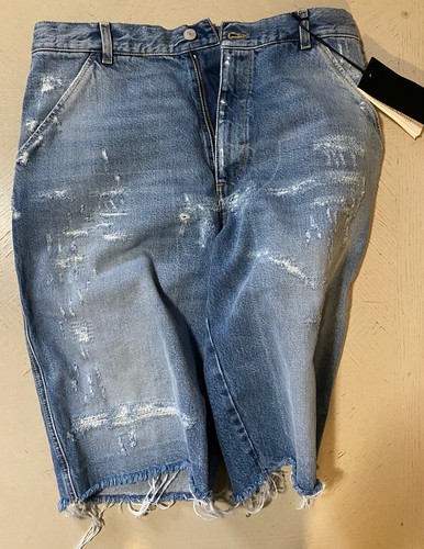 Pre-owned Gucci $1500  Mens Short Jeans Pants Blue Size 30 Us/44 Eu