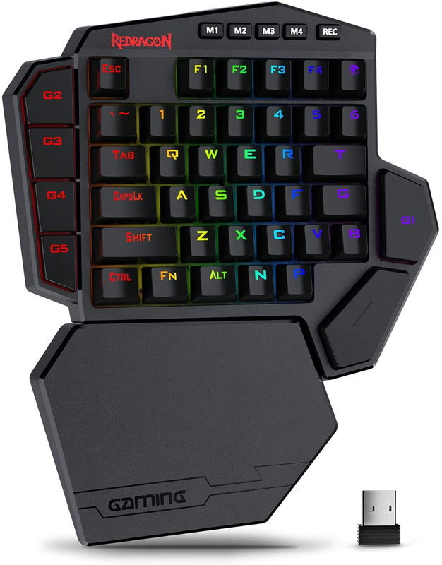 K585 DITI Wireless One-Handed Mechanical Keyboard, 42 Keys 2.4Ghz RGB 40% Gaming