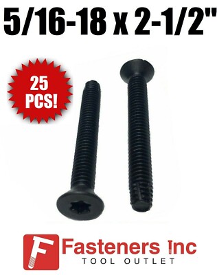 (Qty 25) 5/16-18 x 2 1/2'' Torx Trailer Flooring Floorboard Screws Self Tapping