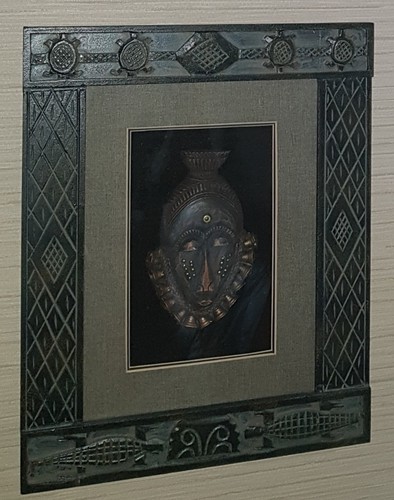 3 Primitave Aztec Framed Shadowboxes nearly new