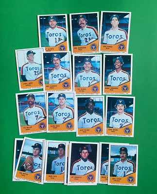 1984 Tucson Toros Cramer Minor League Baseball Set of (25) - Glenn Davis & More
