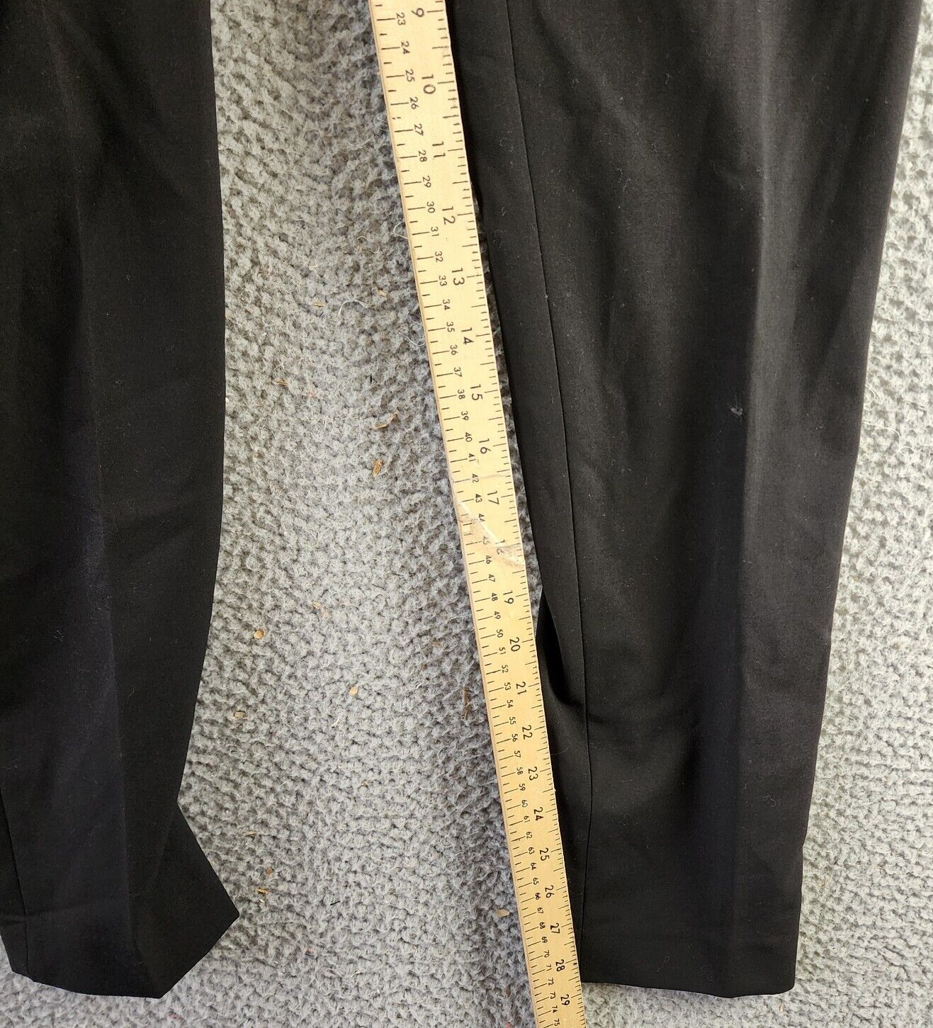 Calvin Klein Highline Ankle Length Pant Women's 2 Black Back Pockets Zip Closure - Picture 10 of 15