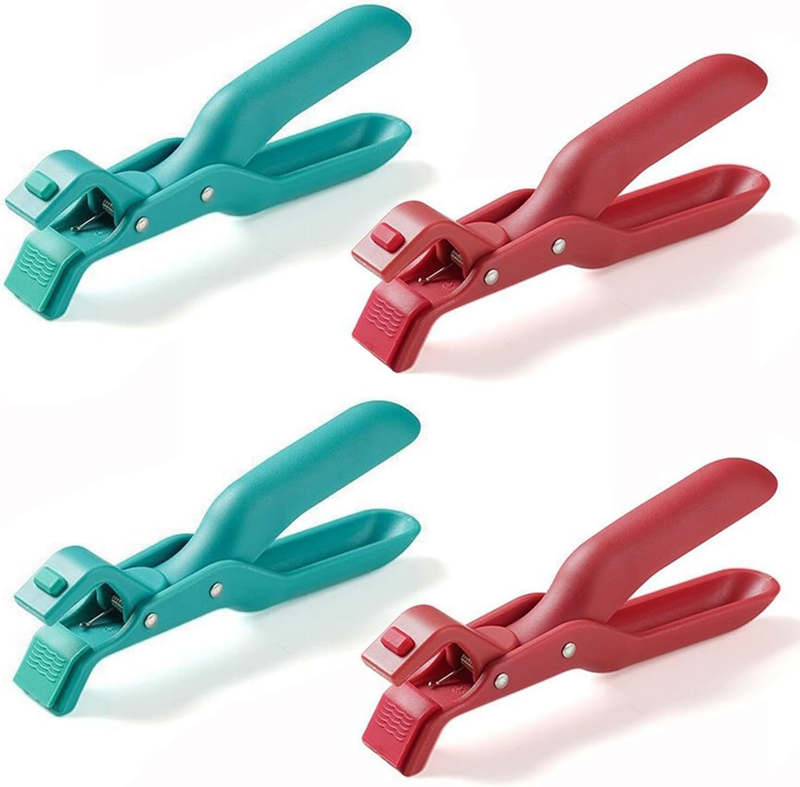 4 Pcs Multi Angle Hot Plate Gripper Silicone Anti-Slip Hot Plate Gripper Tongs M