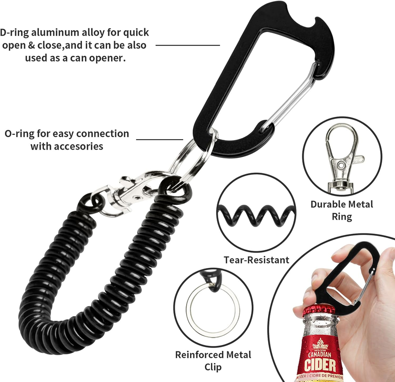 Phone Tether Lanyard Anti Theft Strap with Carabiner - Anti-Drop Outdoor Accesso