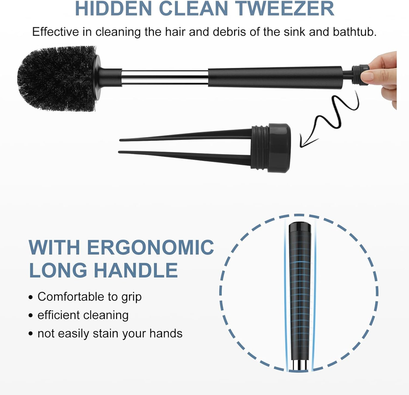Toilet Bowl Brush and Holder Automatic Toilet Brushes for Bathroom with Holder V