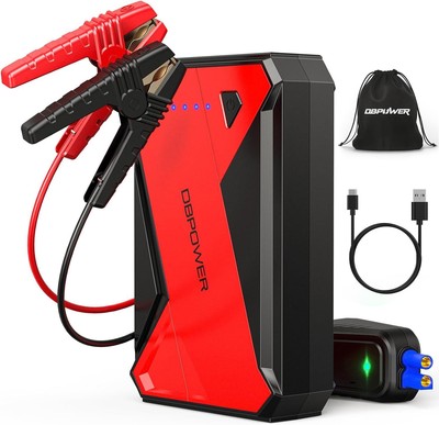 DBPOWER 1000A Portable Car Jump Starter (UP to 7.0L Gas, 5.5L Diesel Engine), 12