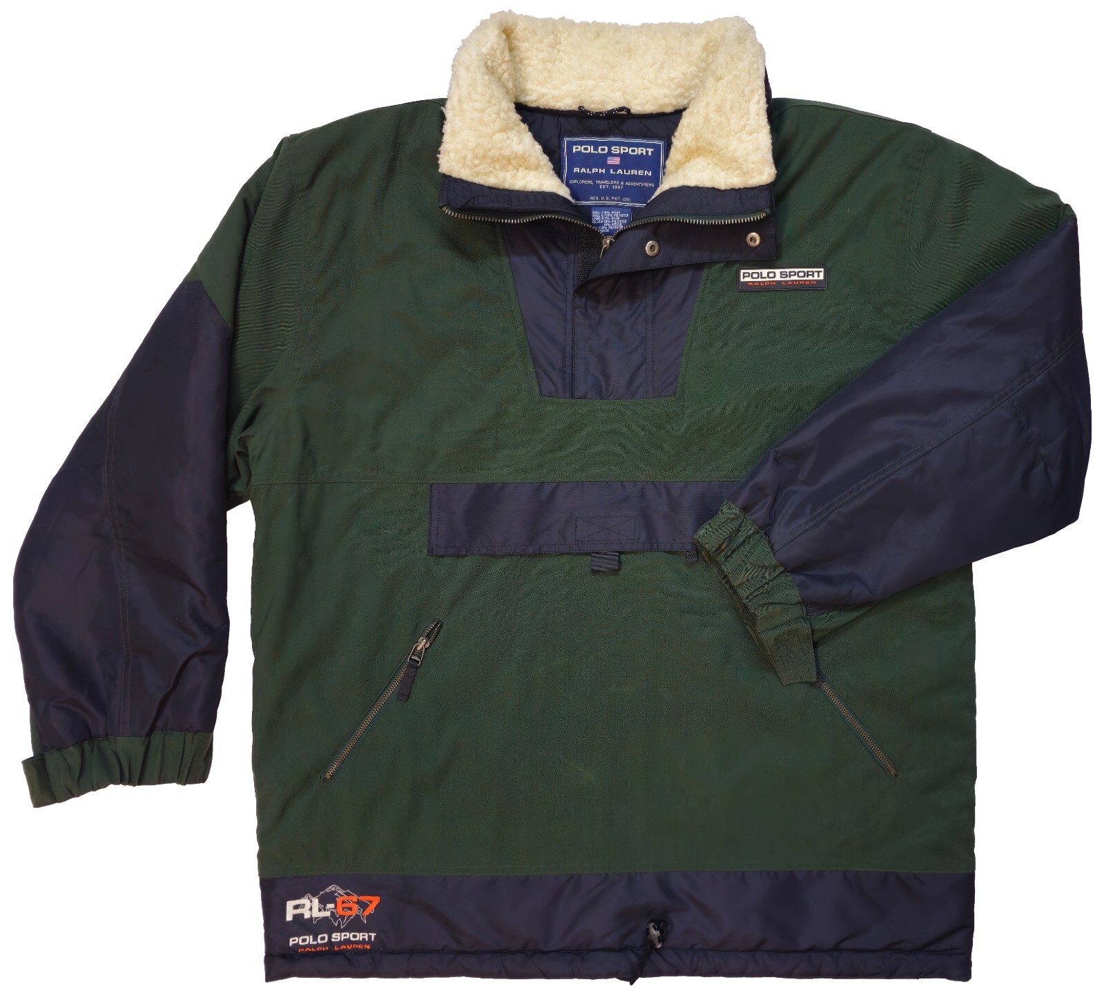 美品 Ｍ POLO COUNTRY Colour-Blocked Anorak Polo Ralph Lauren Colorblocked Anorak Jacket – DTLR