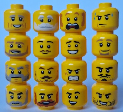LEGO minifigure HEADS Ninjago castle pirate city knight viking 10332 beard space