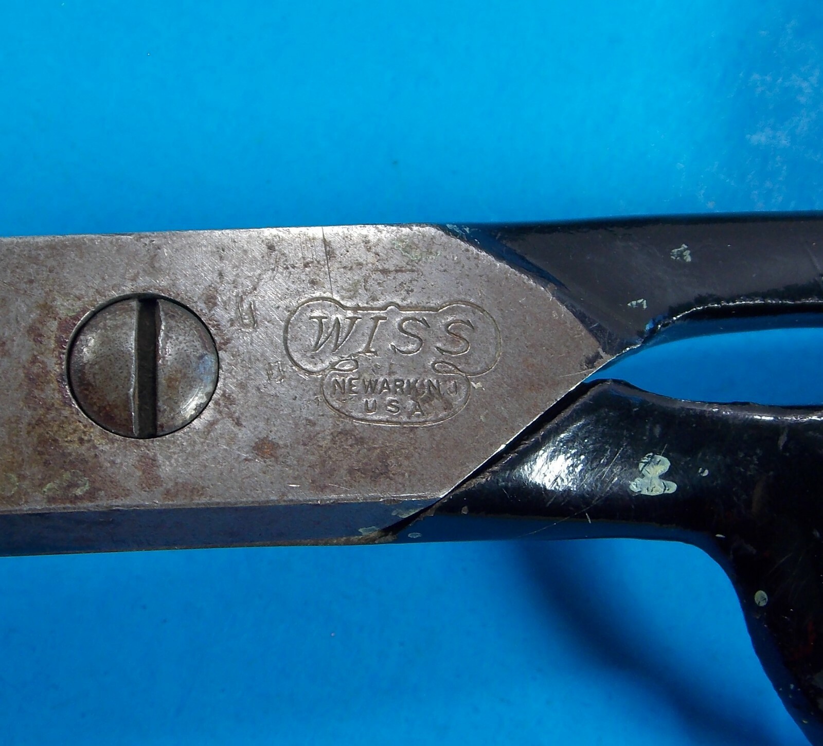 VINTAGE LARGE WISS USA SCISSORS STEEL FORGED NO 82