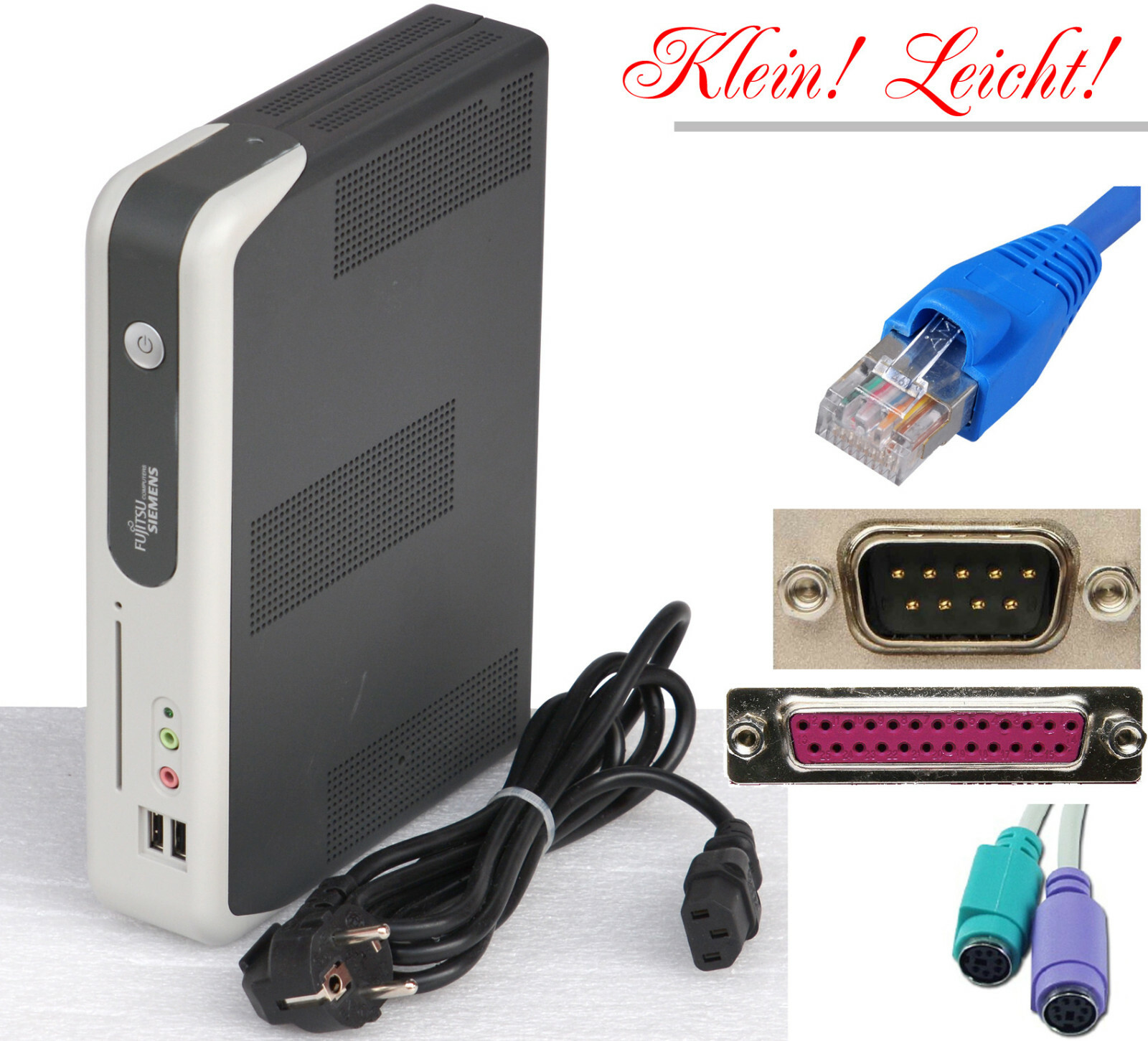 Mini-Pc Fujitsu-Siemens FSC Futro S220 128MB TR5670C 800Mhz RS-232 4xUSB Paralle Mini-Pc Fujitsu-Siemens FSC Futro S220 128MB TR5670C 800Mhz RS-232 4xUSB Paralle