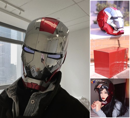 USA Stock! AUTOKING Iron Man MARK 5 Helmet Wearable Voice