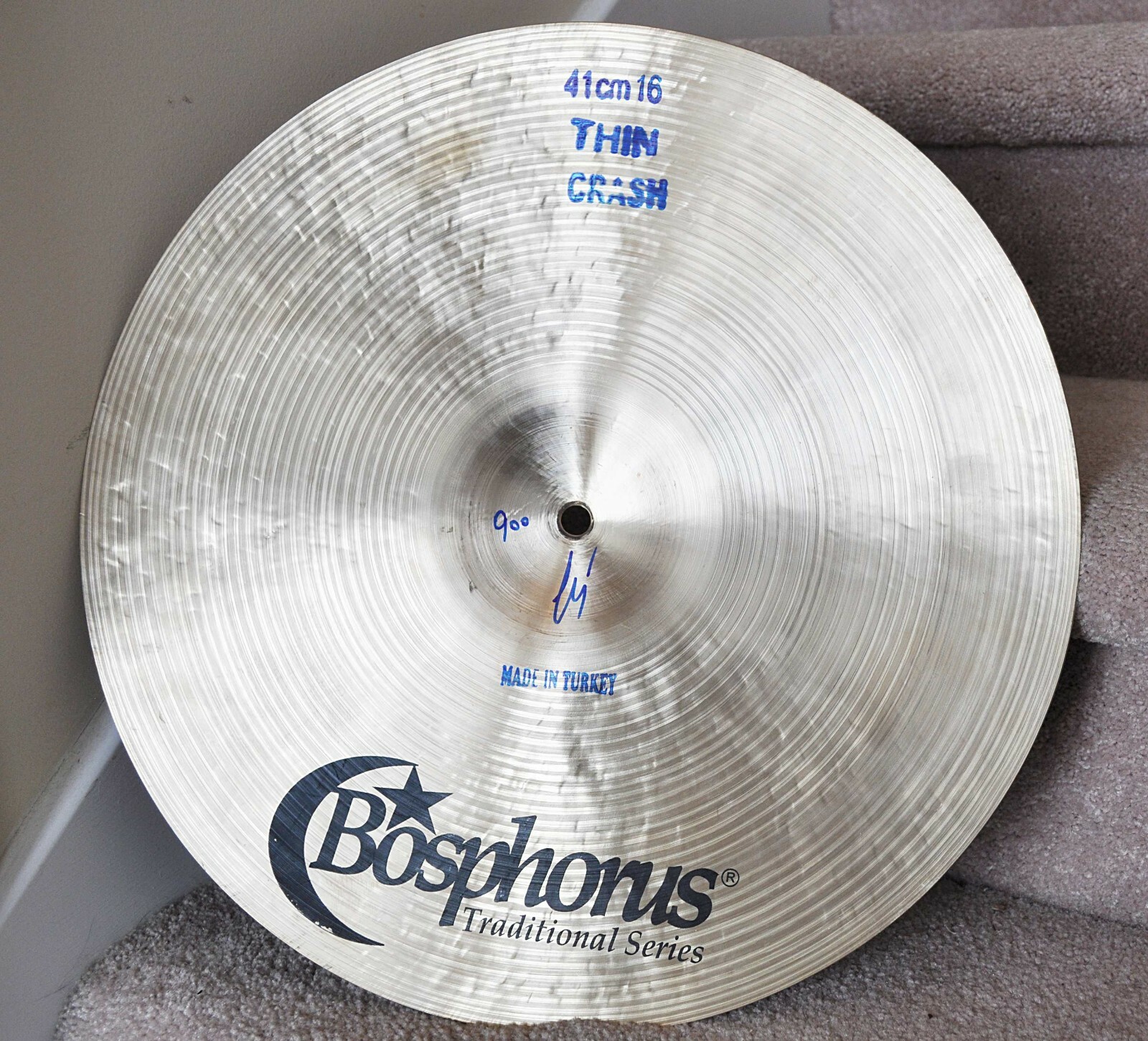 Beautiful!  Bosphorus 16 Traditional Cymbal - tested as hi hat not crash