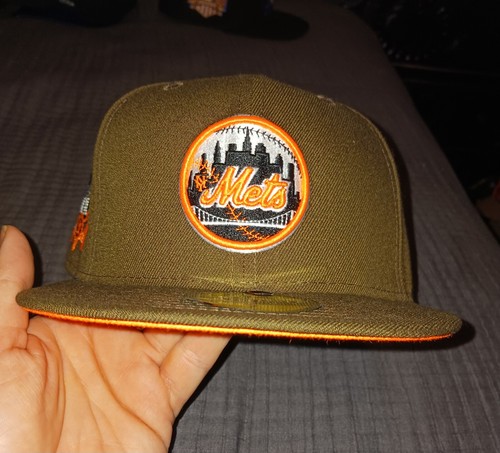 New York Mets MLB Fitted Hat Brown 59FIFTY New Era Size 7