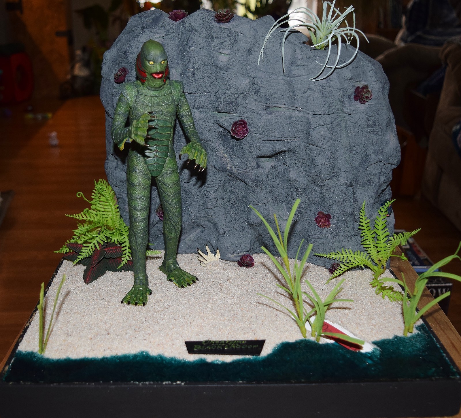 Mobius 1/8 Scale Creature from The Black Lagoon build up in a CUSTOM DIORAMA