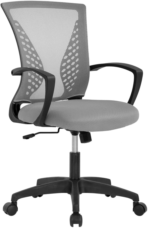 Home Office Chair Ergonomic Desk Mesh Computer Chair with Floor Mat Protector