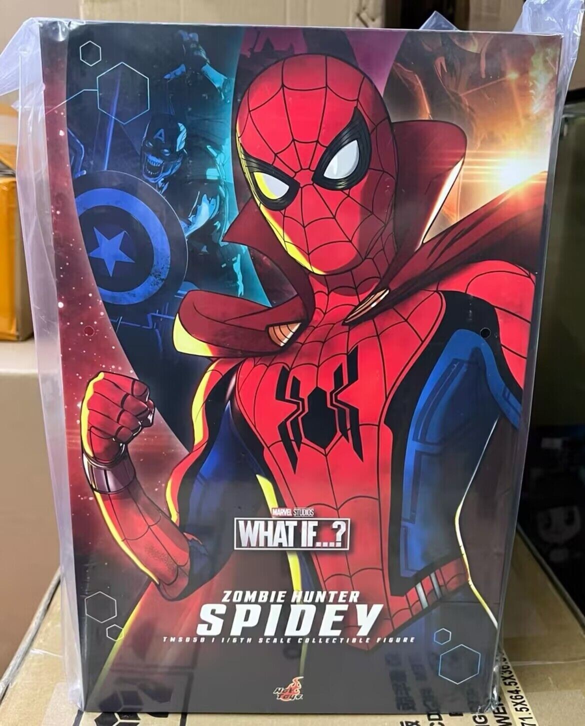 【未開封品】TMS058 ホットトイズ　ゾンビハンタースパイディ New Hot Toys TMS058 WHAT IF…? 1/6 ZOMBIE HUNTER SPIDER-MAN