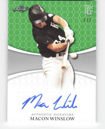 2022 Leaf Perfect Game National Showcase - Macon Winslow #BA-MW1