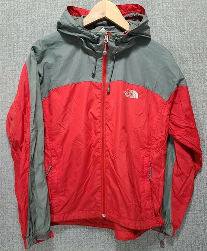 The North Face Windbreaker Size Small Gray Red Rain Coat