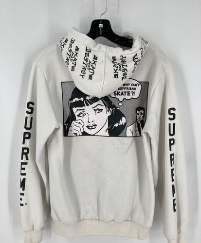 Supreme Thrasher Skate Hoodie Sz M White Black Pullover | eBay Supreme Thrasher Skate Hoodie Sz M White Black Pullover | eBay