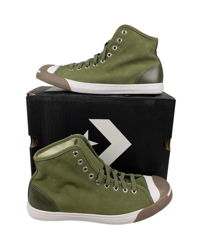 

НОВЫЕ мужские кожаные туфли Converse x Jack Purcell LP Surplus Green, размер 9, Зеленый, Converse Jack Purcell