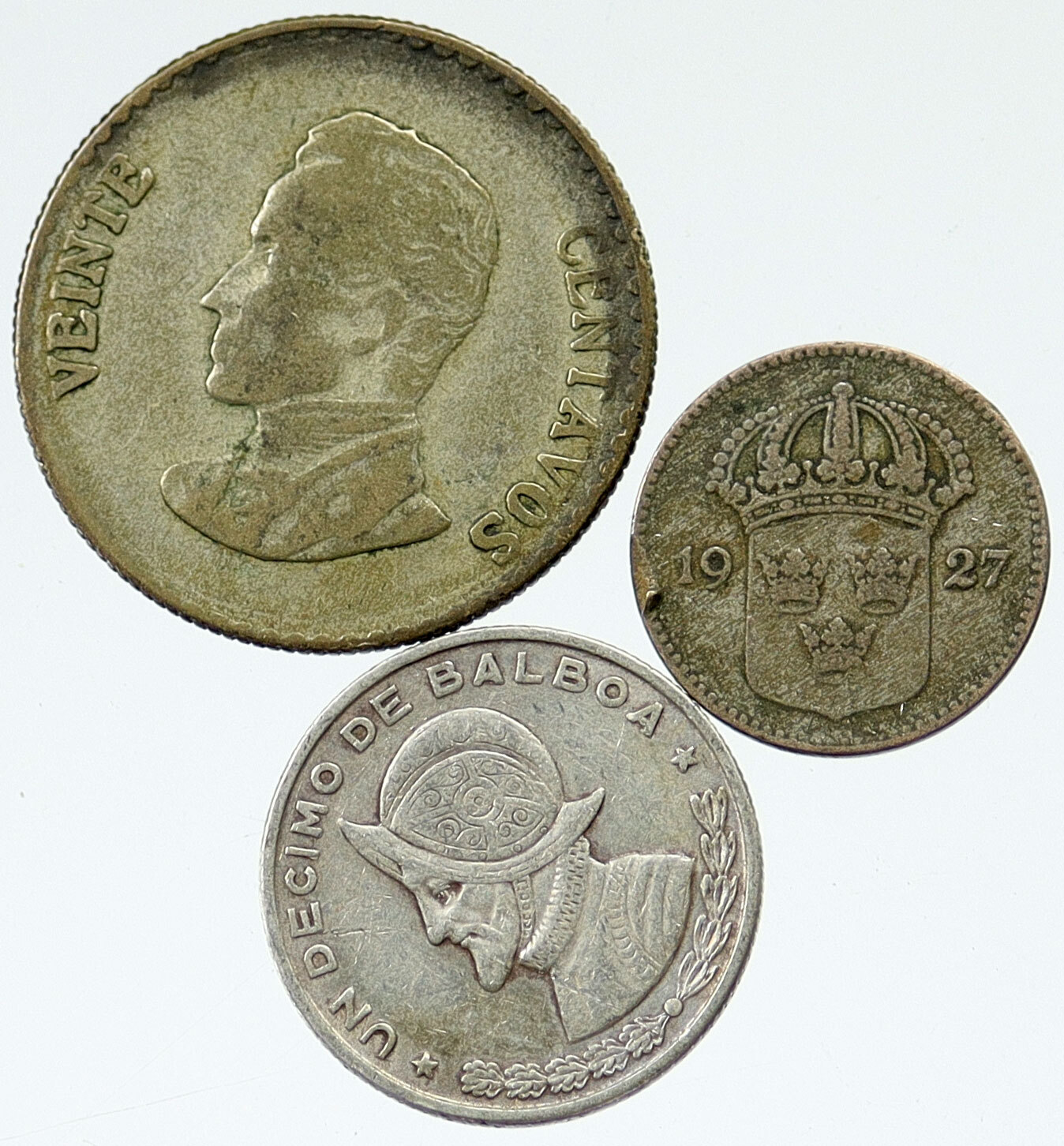 コレクション Great Historic Silver Coins of the world Lot of 5 Silver WORLD COINS Authentic Collection Vintage