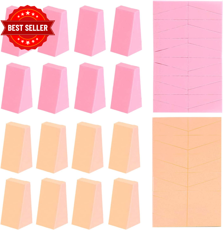 48 Pcs Small Wedge Shaped Makeup Sponges for Foundation