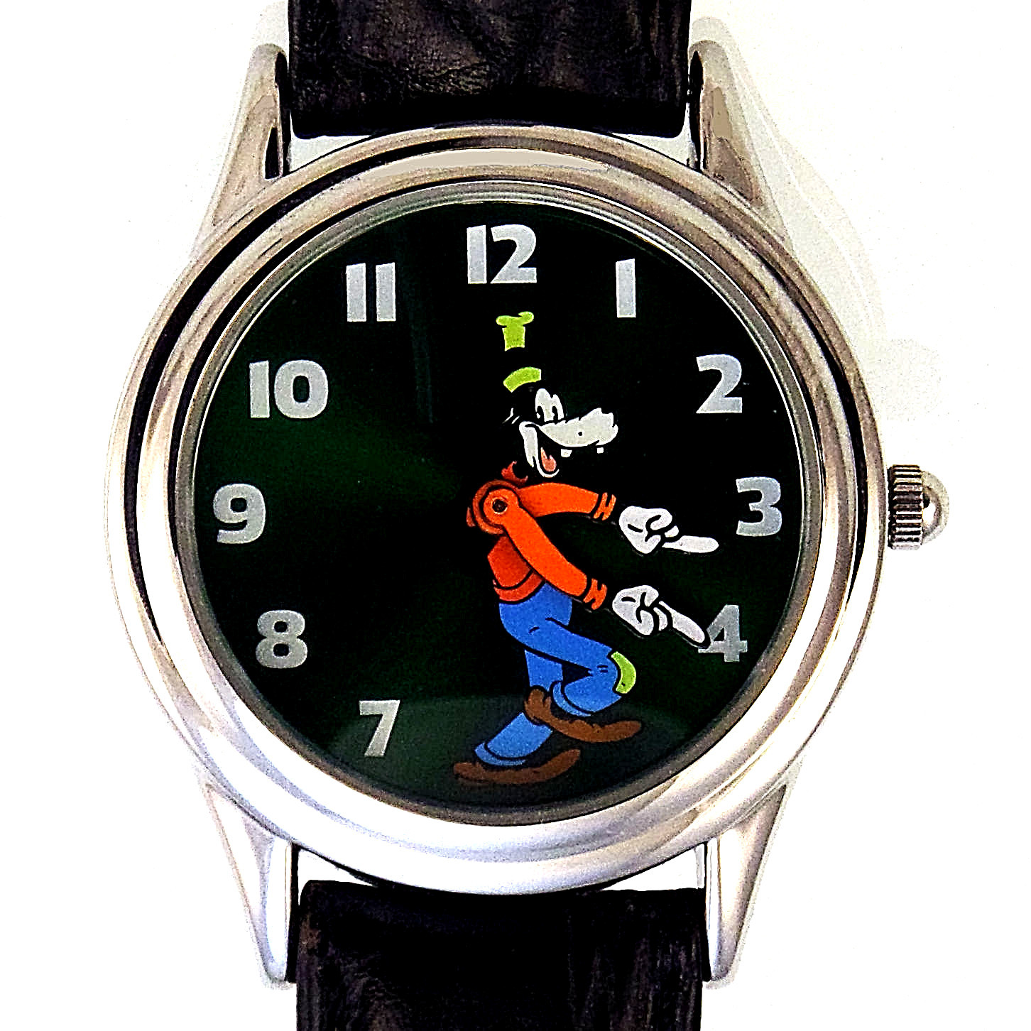 ディズニー　FOSSIL GOOFY 1000個限定 Watch Fossil Made Goofy, Dark Green Hologram Dial Watch, New