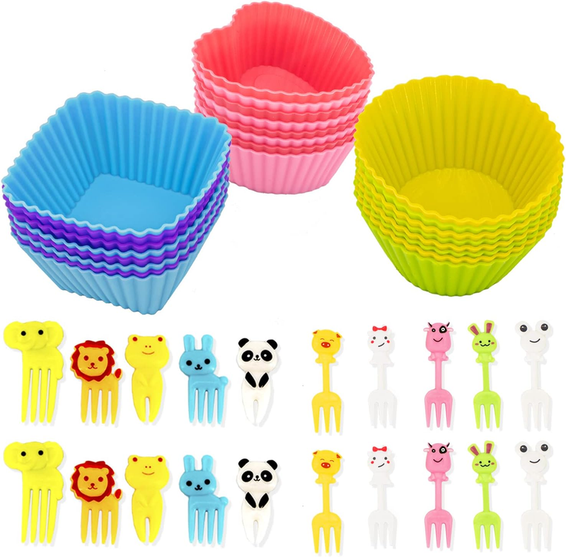 Accessories For Kids,includes 24 Pcs Thicken Silicone Cupc