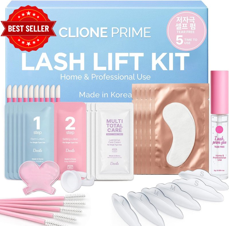 Korean Lash Lift Kit - Individual Sachet Formula, Upto 8 Weeks Lasting, Beginner
