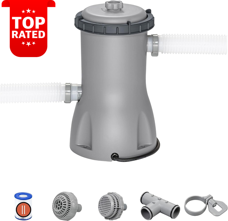 Pool Filter Pump 800GPH 3028L/H Cartridge Cleaner for Above Ground Pools