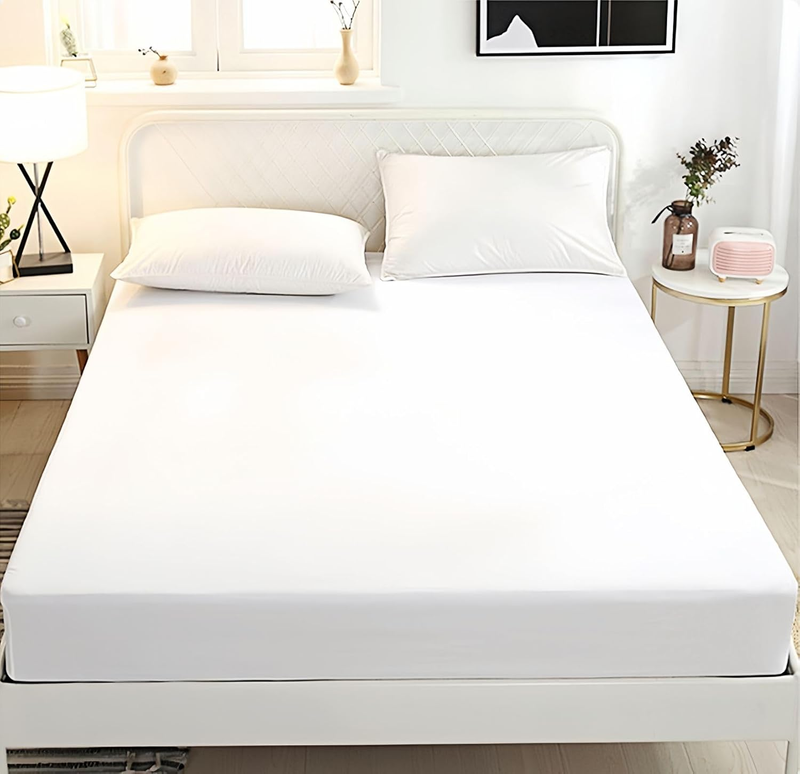 Fitted Sheet Queen - Hotel Luxury Bottom Fitted Sheets Only - 100% Cotton Fitted