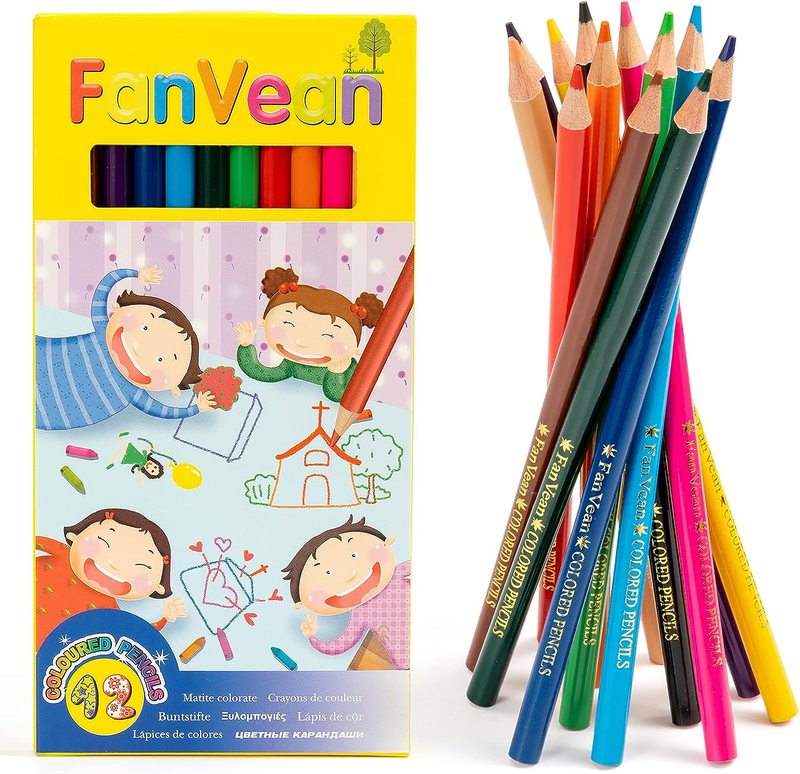 For Kids Classroom Set, 12 Count Pre-sharpened Coloring