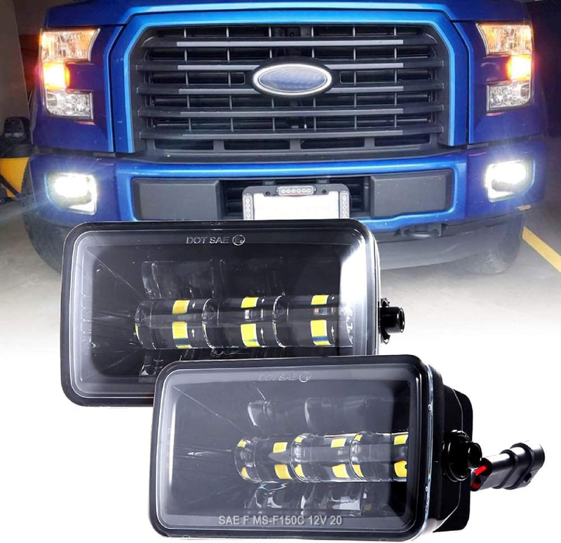 LED Fog Lights for 2015-2020 Ford F150 4 Inch LED Fog Light Assembly Kit,36W Wat