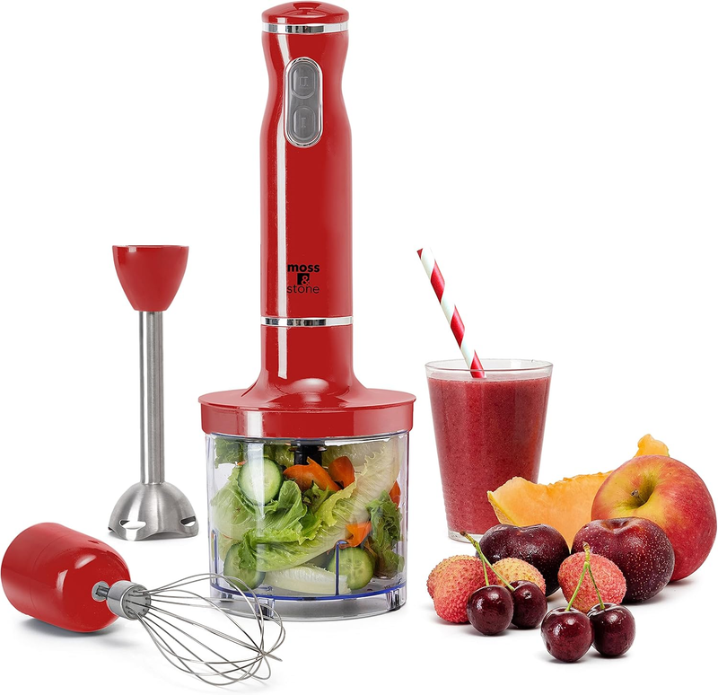 Electric Hand Blender Set, 300W Immersion Hand Blender with Wh...