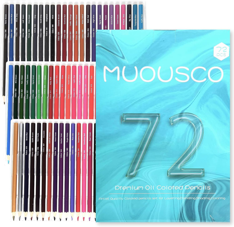 72 Colors Soft Core Based Drawing Pencils  Sketching Painting Shading Coloring