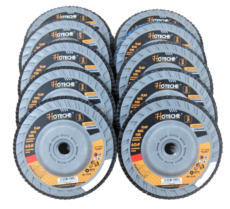 Lot of (10) Flap Disc Speed Hub Grinding wheel 4-1/2" x 5/8"-11 60 Grit