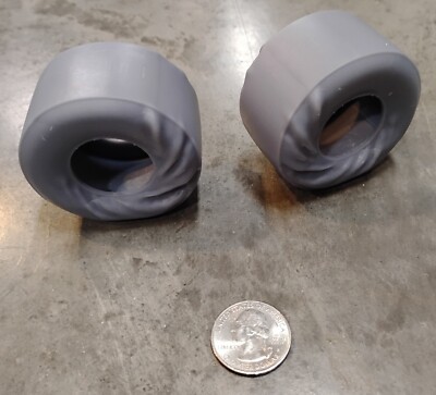 1/16 Wrinkle Wall Drag Slicks 3D Printed to Fit Revell Atlantis Funny Car Kits