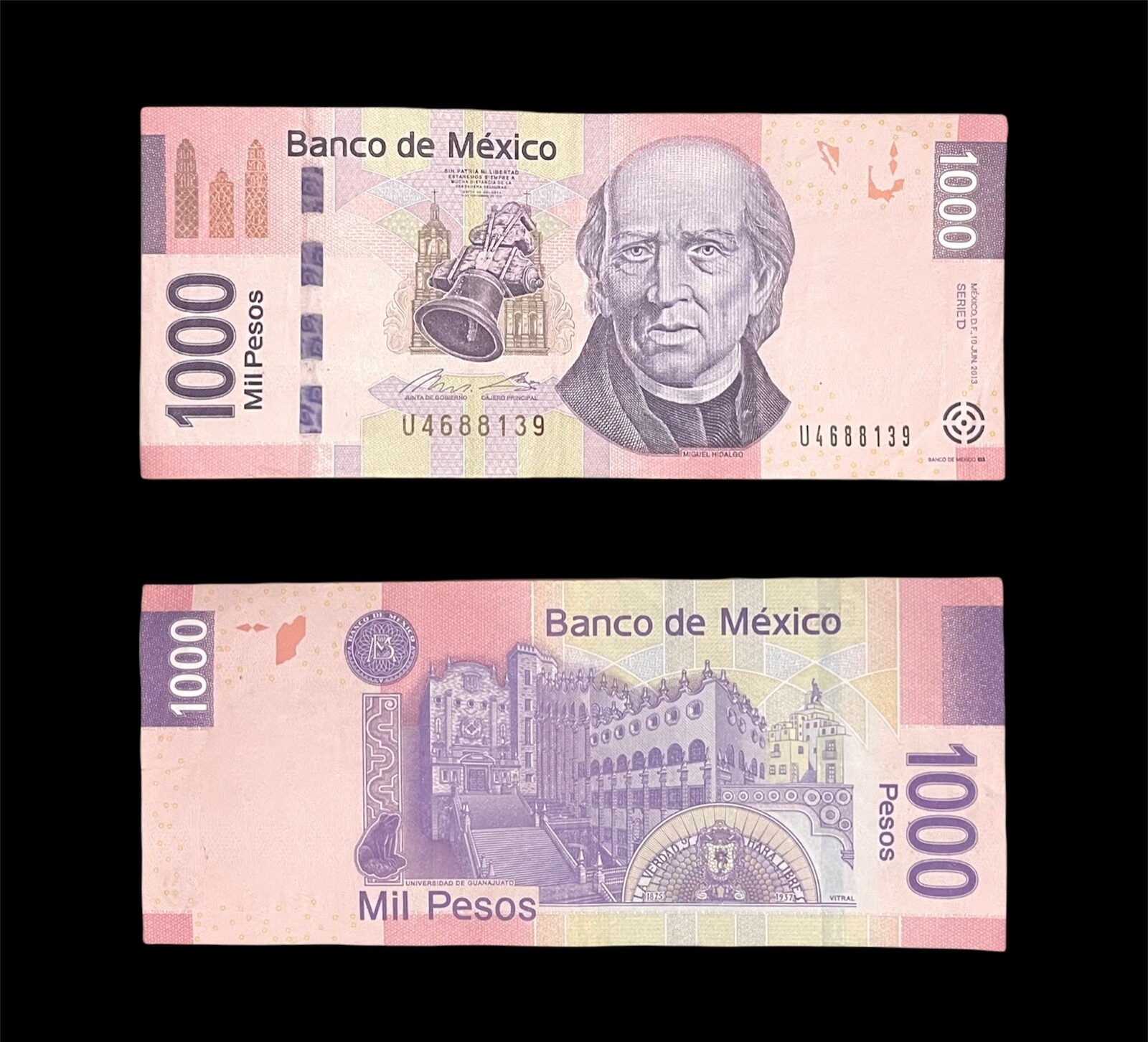 Mexico Billete de 1000 pesos Hidalgo año 2013 Serie D Familia F | eBay