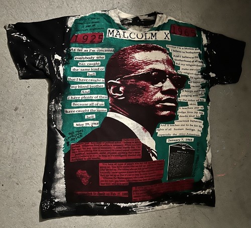 スペシャル本物Mosquitohead MALCOLM XマルコムX Tシャツ スペシャル本物Mosquitohead MALCOLM XマルコムX Tシャツ
