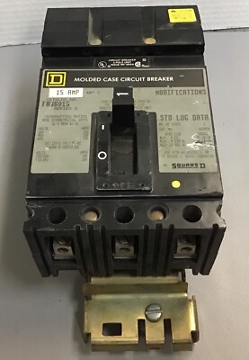 Square-D I-Line 600V Circuit Breaker FA36015 (r37)