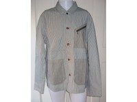 wallace & barnes indigo fleece chore jacket