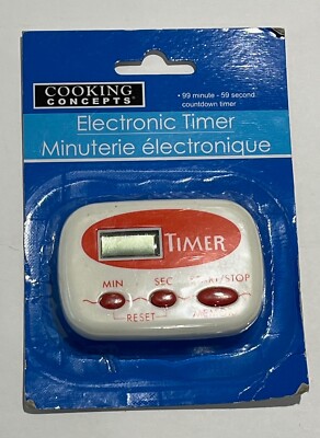 Cooking Concepts Electronic Kitchen Timer ClipMount