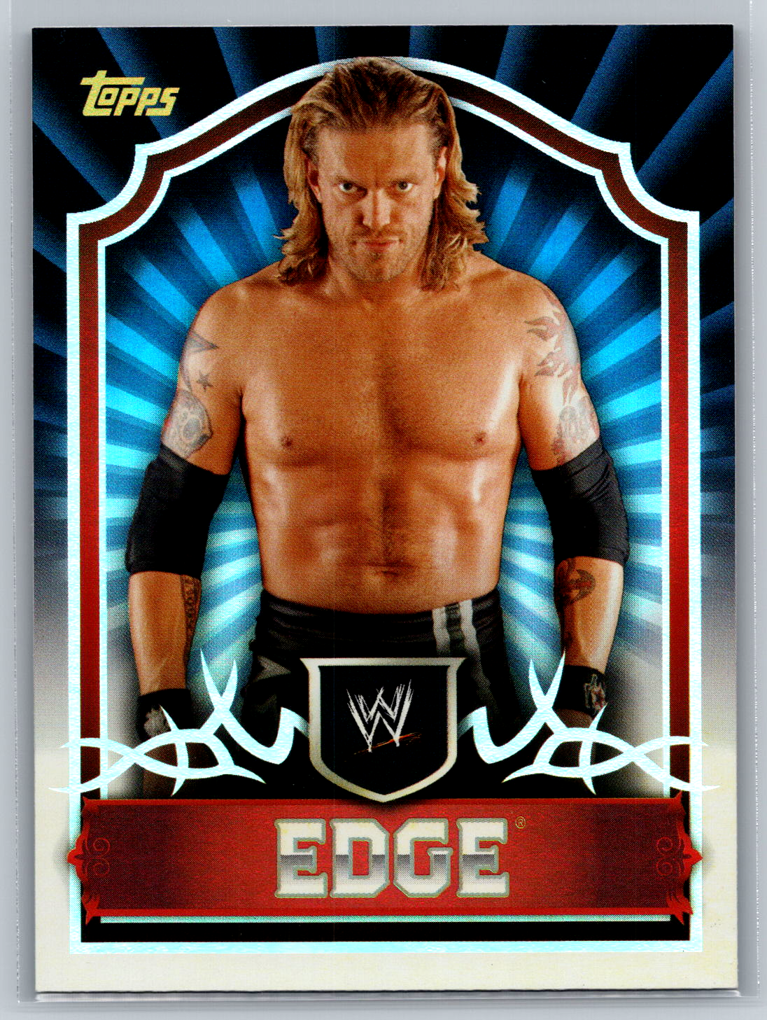 Edge 2011 Topps WWE Classic Foil Superstar Base Set Card #20