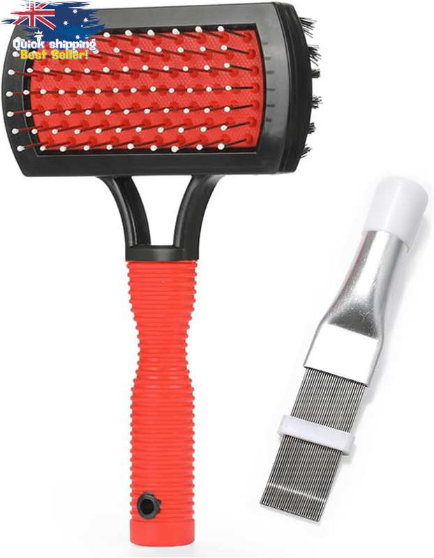 AC Coil Cleaning Brush Set - Fin Comb & Dual-Sided Evaporator Brush