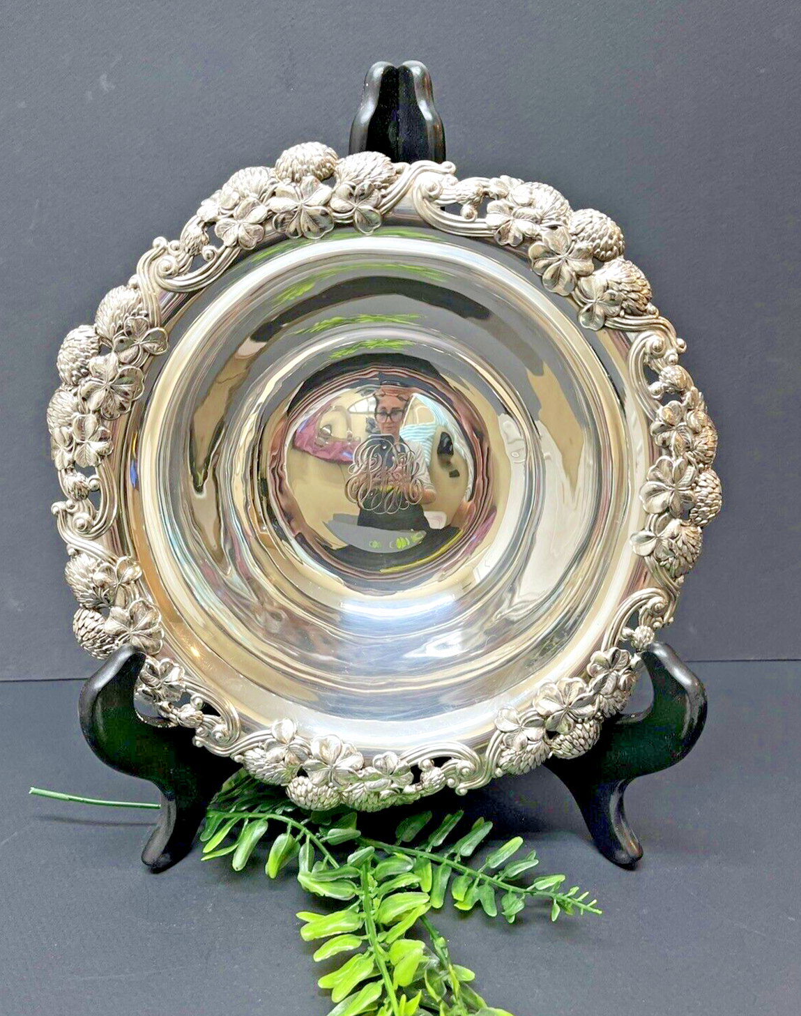 Tiffany & Co Sterling Silver Bowl Clover #13780 10